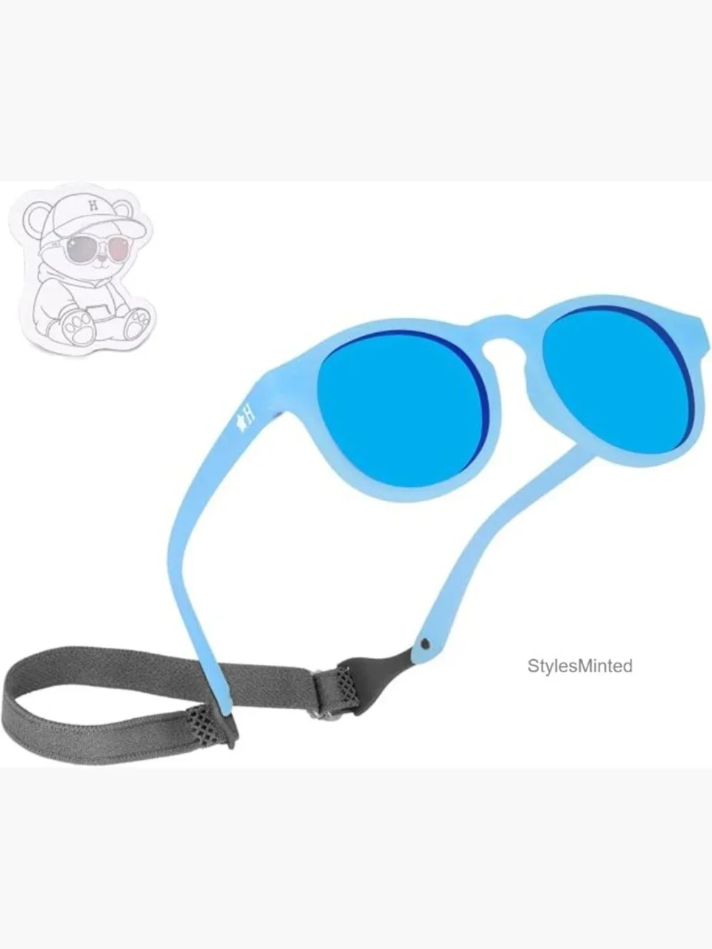 Baby UV Protection Sunglasses with Strap - Polarized 0-24 Month